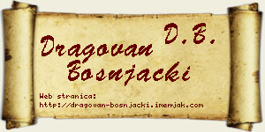 Dragovan Bošnjački vizit kartica